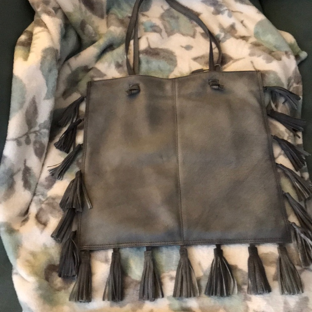 Latico Grey Leather Purse